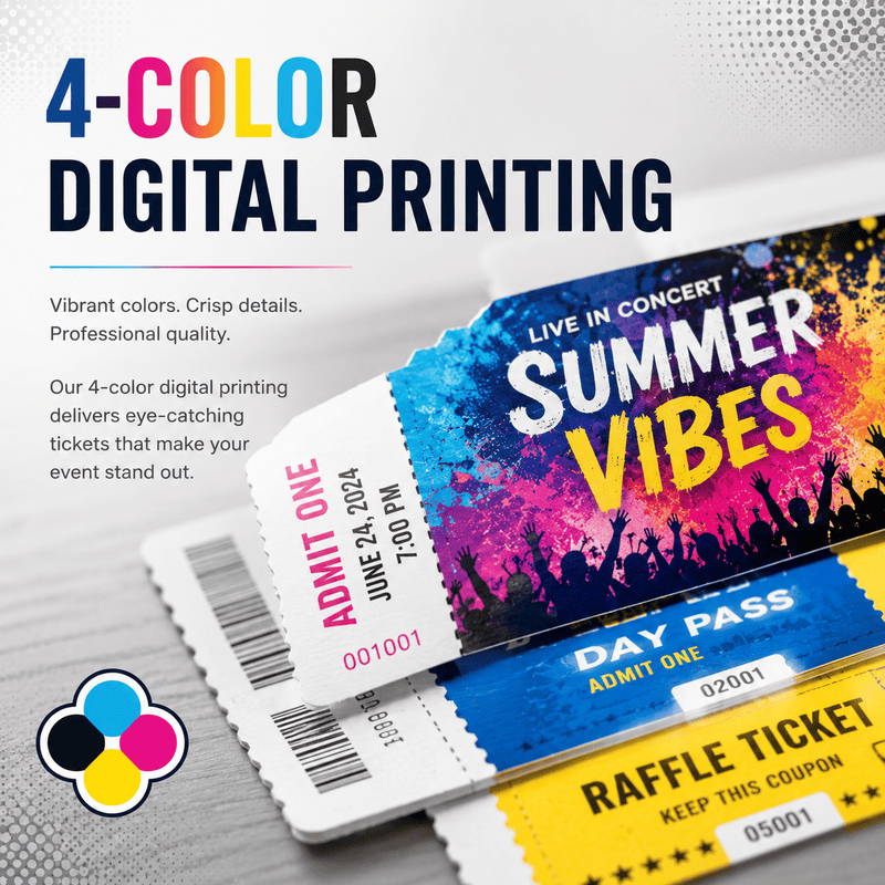 4 Color digital printing