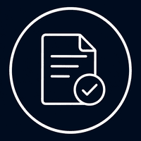a sheet of paper with checkmark icon