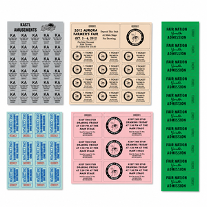Ticket sheets and strips